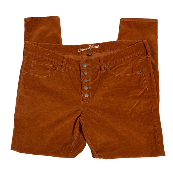 Universal Thread Pants - UNIVERSAL THREAD Corduroy skinny pants button fly